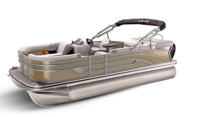 Lowe Boats SS 190 Caribou Metallic Exterior Grey Upholstery with Orange Accents