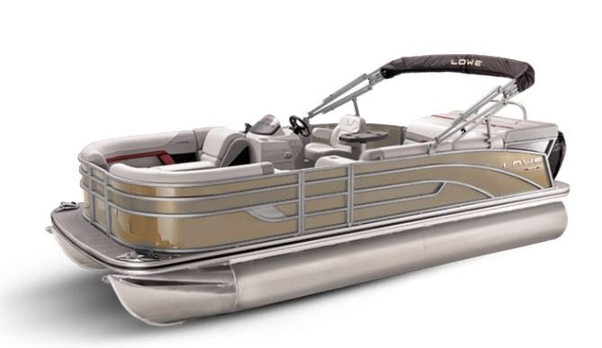 Lowe Boats SS 190 Caribou Metallic Exterior Grey Upholstery with Red Accents