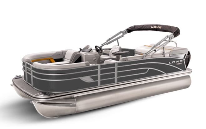 Lowe Boats SS 190 Charcoal Metallic Exterior Grey Upholstery with Orange Accents