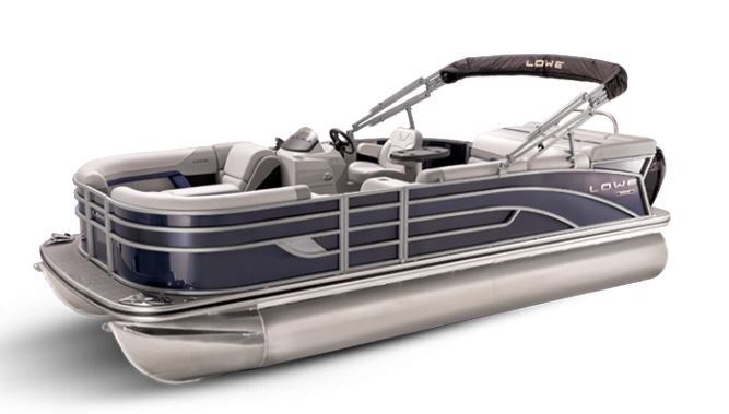 Lowe Boats SS 190 Indigo Metallic Exterior Grey Upholstery with Blue Accents