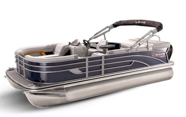 Lowe Boats SS 190 Indigo Metallic Exterior Grey Upholstery with Orange Accents