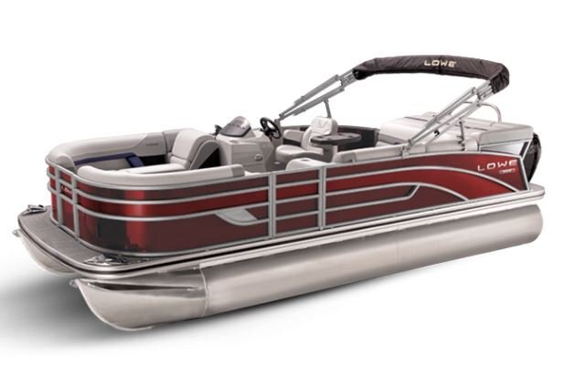 Lowe Boats SS 190 Wineberry Metallic Exterior Grey Upholstery with Blue Accents