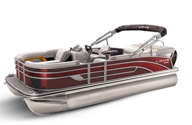 Lowe Boats SS 190 Wineberry Metallic Exterior Grey Upholstery with Orange Accents