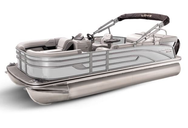 Lowe Boats SS 190 White Metallic Exterior Grey Upholstery with Mono Chrome Accents