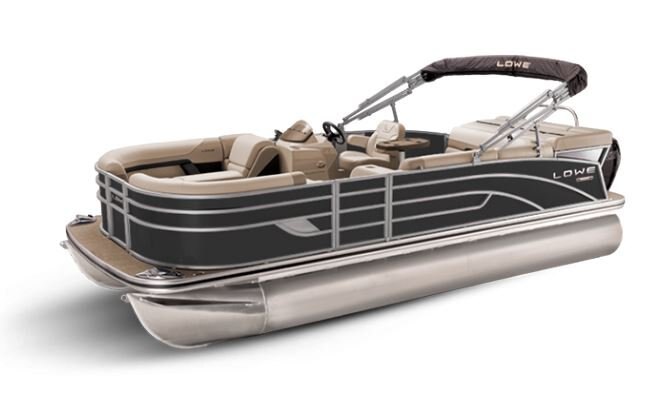 Lowe Boats SS 170 Black Metallic Exterior Tan Upholstery with Mono Chrome Accents