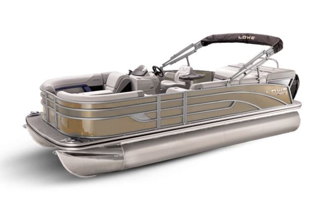 Lowe Boats SS 170 Caribou Metallic Exterior Grey Upholstery with Blue Accents