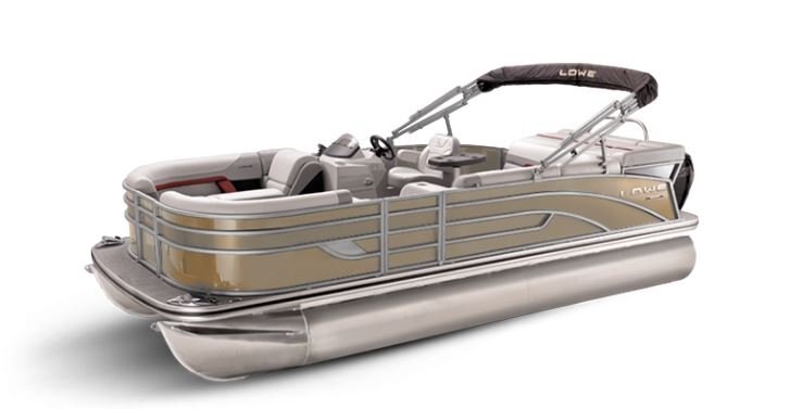 Lowe Boats SS 170 Caribou Metallic Exterior Grey Upholstery with Red Accents
