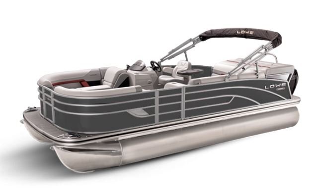 Lowe Boats SS 170 Charcoal Metallic Exterior Grey Upholstery with Red Accents