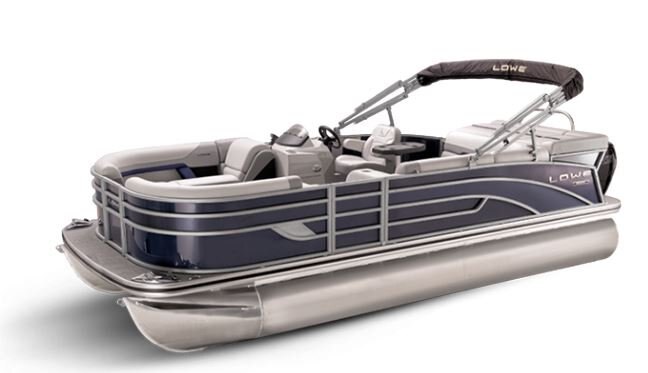 Lowe Boats SS 170 Indigo Metallic Exterior Grey Upholstery with Blue Accents