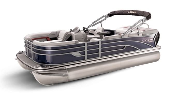 Lowe Boats SS 170 Indigo Metallic Exterior Grey Upholstery with Red Accents
