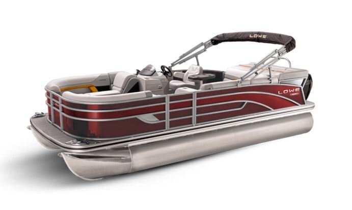 Lowe Boats SS 170 Wineberry Metallic Exterior - Grey Upholstery with Orange Accents