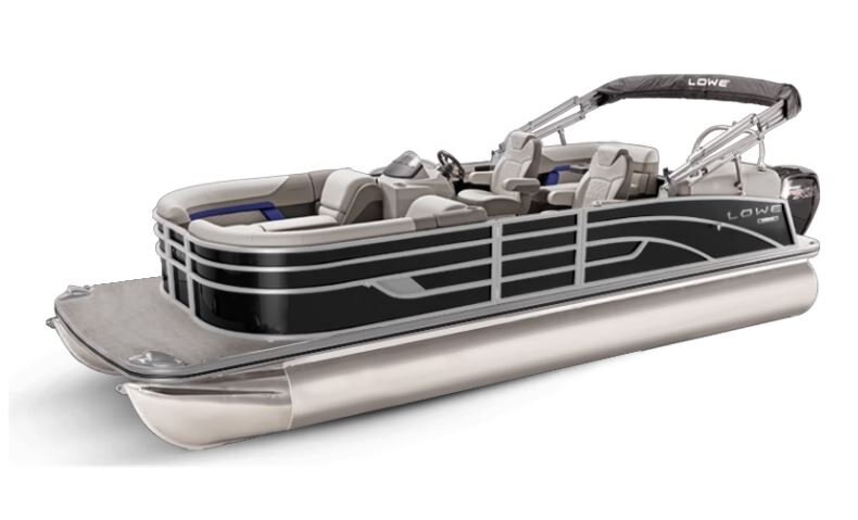 Lowe Boats SS 270 EWT Black Metallic Exterior - Grey Upholstery with Blue Accents