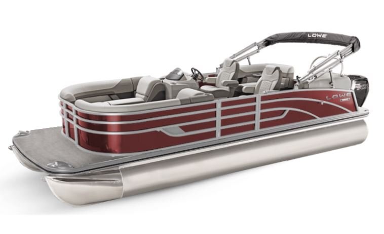 Lowe Boats SS 270 EWT Charcoal Metallic Exterior Grey Upholstery with Blue Accents