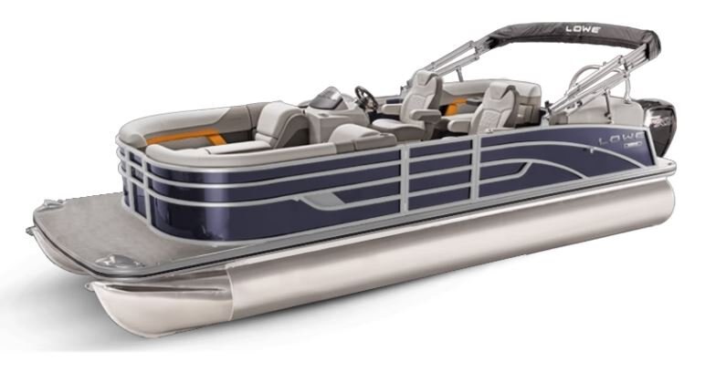 Lowe Boats SS 270 EWT Indigo Metallic Exterior Grey Upholstery with Orange Accents
