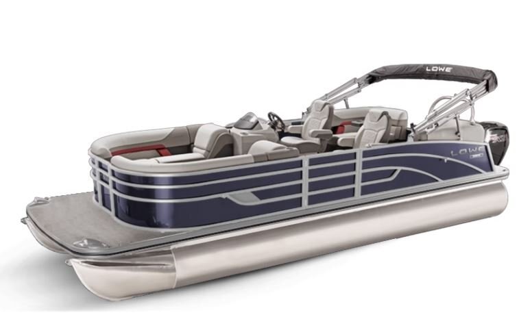 Lowe Boats SS 270 EWT Indigo Metallic Exterior Grey Upholstery with Red Accents