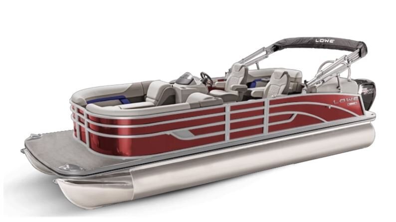 Lowe Boats SS 270 EWT Wineberry Metallic Exterior Grey Upholstery with Blue Accents