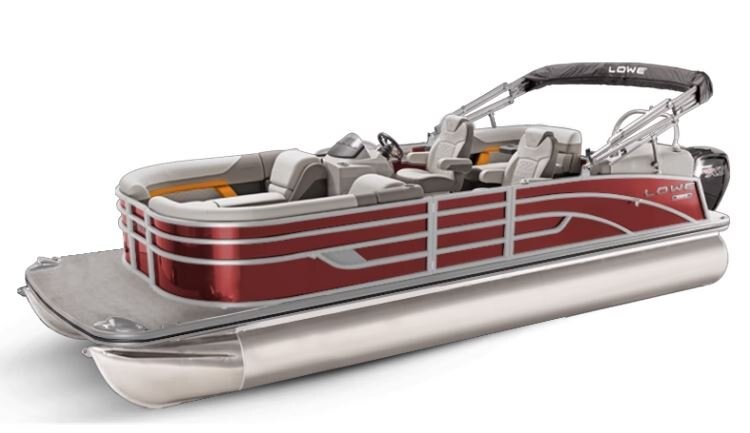 Lowe Boats SS 270 EWT Wineberry Metallic Exterior Grey Upholstery with Orange Accents