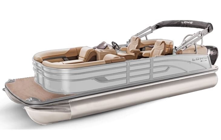 Lowe Boats SS 270 EWT White Metallic Exterior Tan Upholstery with Mono Chrome Accents