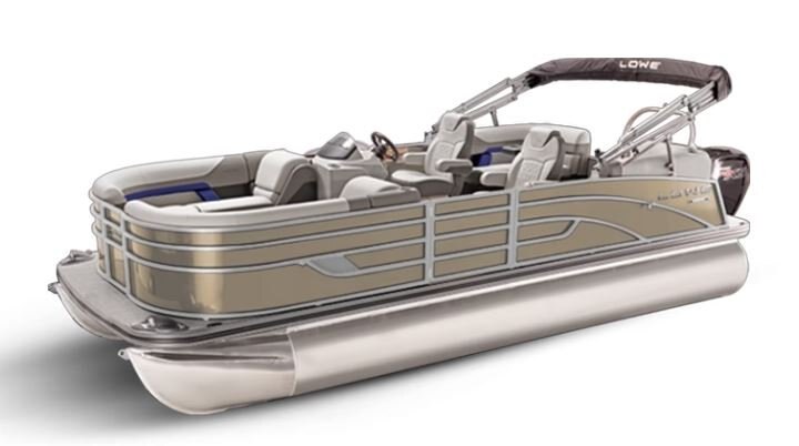 Lowe Boats SS 250 WT Caribou Metallic Exterior - Grey Upholstery with Blue Accents