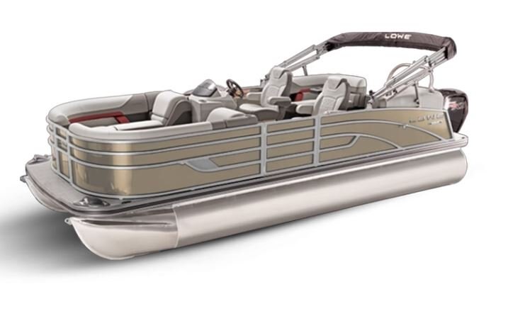 Lowe Boats SS 250 WT Caribou Metallic Exterior - Grey Upholstery with Red Accents
