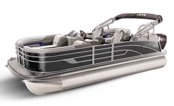 Lowe Boats SS 250 WT Charcoal Metallic Exterior - Grey Upholstery with Blue Accents