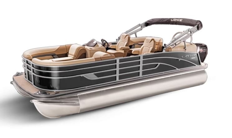 Lowe Boats SS 250 WT Charcoal Metallic Exterior Tan Upholstery with Mono Chrome Accents