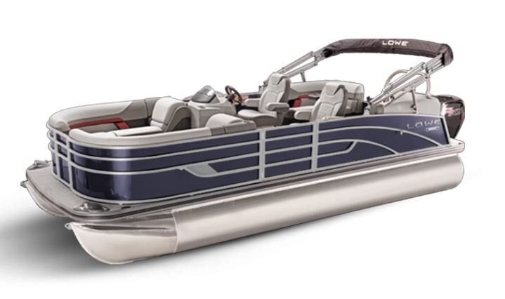 Lowe Boats SS 250 WT Indigo Metallic Exterior - Grey Upholstery with Red Accents