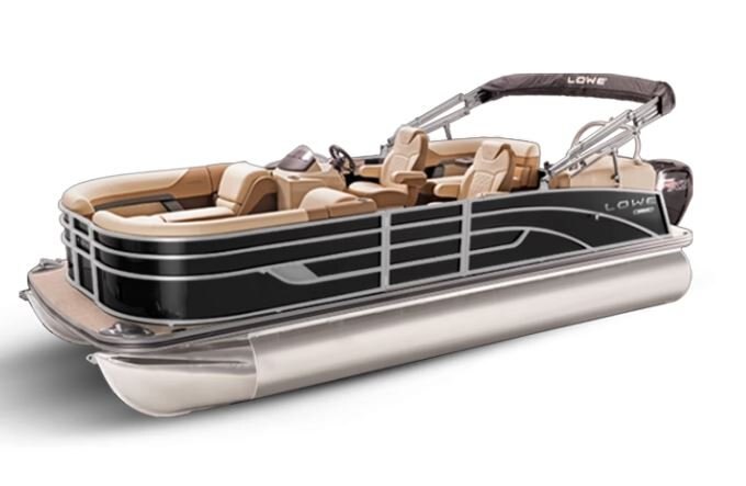 Lowe Boats SS 230 WT Black Metallic Exterior - Tan Upholstery with Mono Chrome Accents