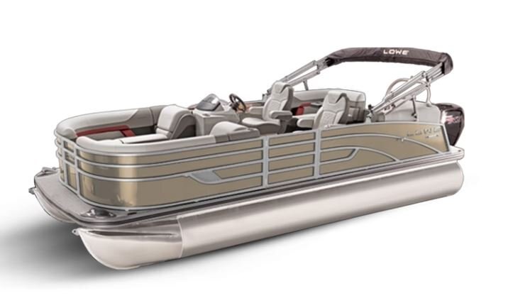 Lowe Boats SS 230 WT Caribou Metallic Exterior - Grey Upholstery with Red Accents