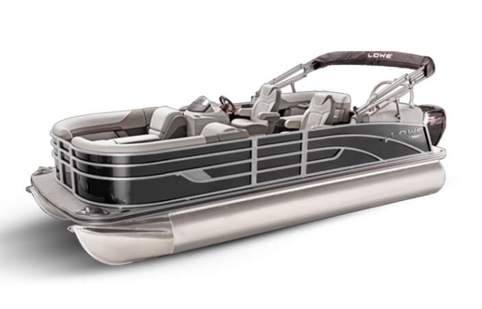 Lowe Boats SS 230 WT Charcoal Metallic Exterior Grey Upholstery with Blue Accents