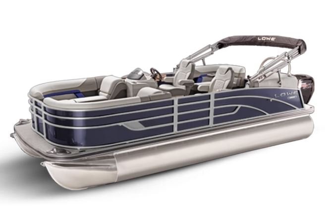 Lowe Boats SS 230 WT Indigo Metallic Exterior Grey Upholstery with Blue Accents