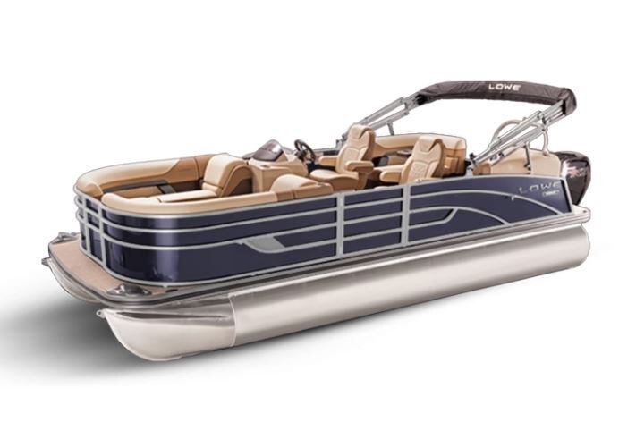 Lowe Boats SS 230 WT Indigo Metallic Exterior Tan Upholstery with Mono Chrome Accents