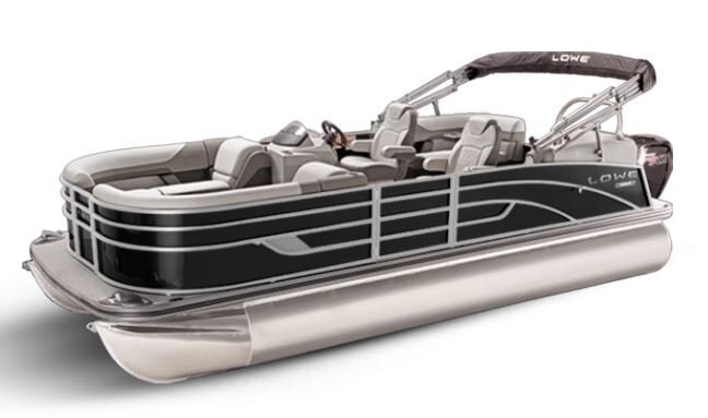 Lowe Boats SS 210 WT Black Metallic Exterior Grey Upholstery with Mono Chrome Accents
