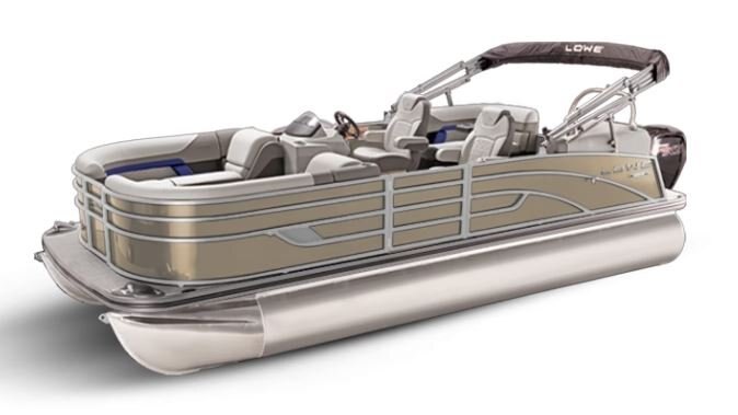 Lowe Boats SS 210 WT Caribou Metallic Exterior Grey Upholstery with Blue Accents
