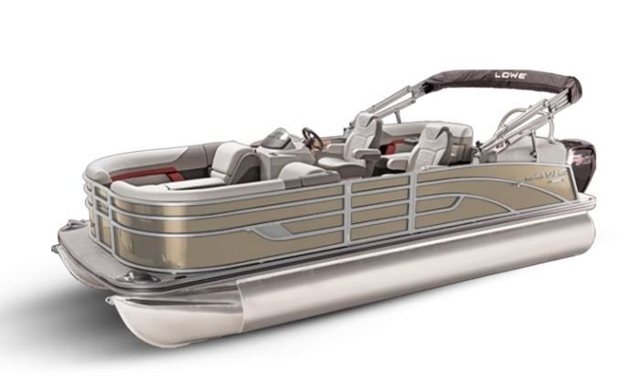 Lowe Boats SS 210 WT Caribou Metallic Exterior Grey Upholstery with Red Accents