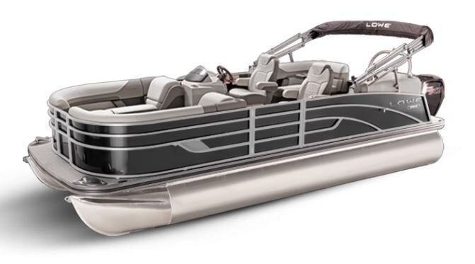 Lowe Boats SS 210 WT Charcoal Metallic Exterior Grey Upholstery with Mono Chrome Accents