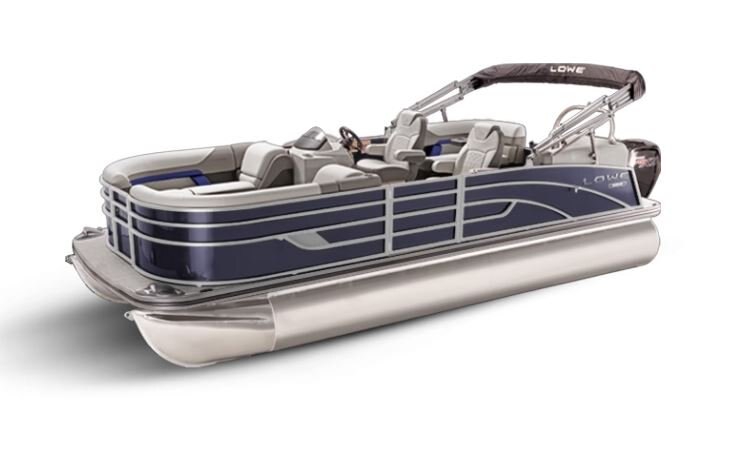 Lowe Boats SS 210 WT Indigo Metallic Exterior Grey Upholstery with Blue Accents