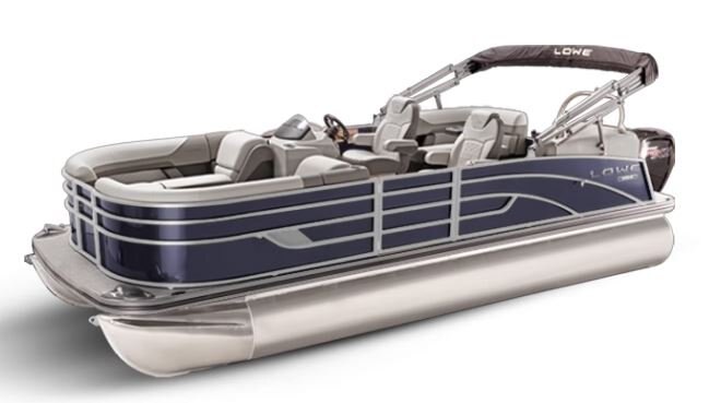 Lowe Boats SS 210 WT Indigo Blue Metallic Exterior Grey Upholstery with Mono Chrome Accents