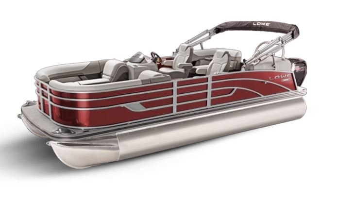 Lowe Boats SS 210 WT Wineberry Metallic Exterior Grey Upholstery with Mono Chrome Accents