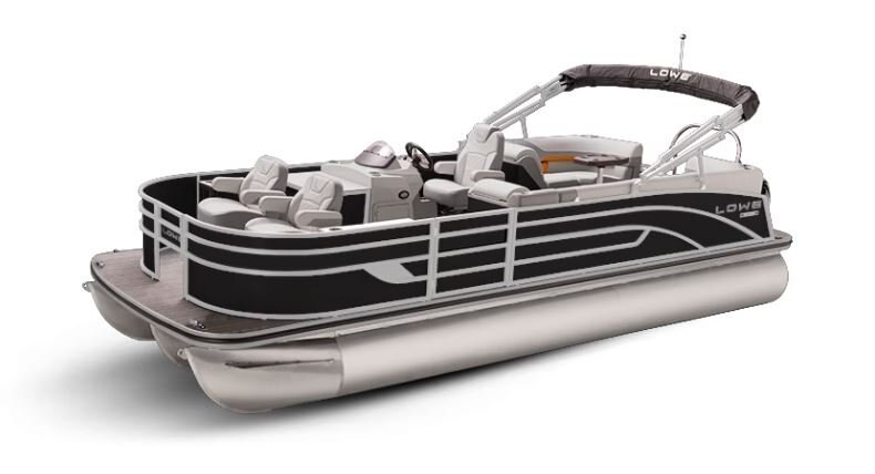 Lowe Boats SF 232 WALK THRU Black Metallic Exterior Grey Upholstery with Orange Accents