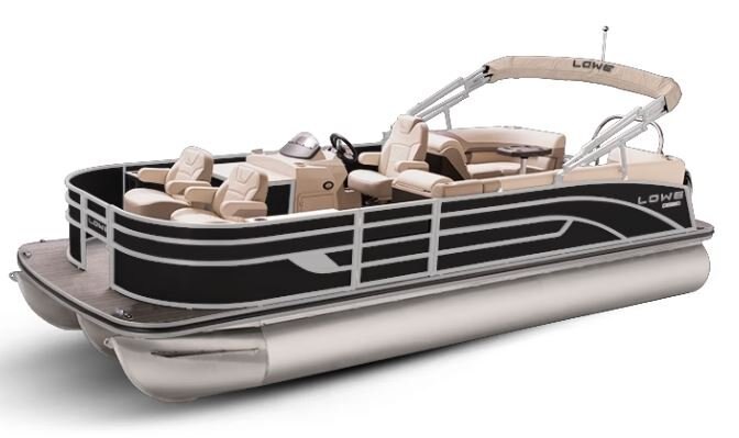 Lowe Boats SF 232 WALK THRU Black Metallic Exterior Tan Upholstery with Mono Chrome Accents