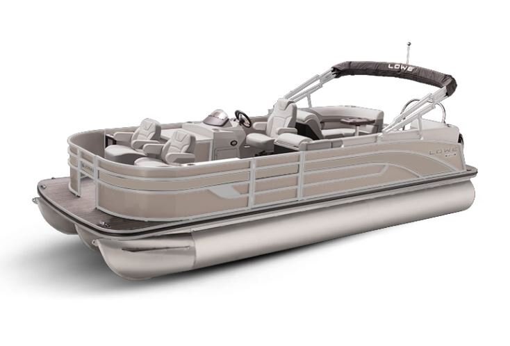 Lowe Boats SF 232 WALK THRU Caribou Metallic Exterior Grey Upholstery with Mono Chrome Accents