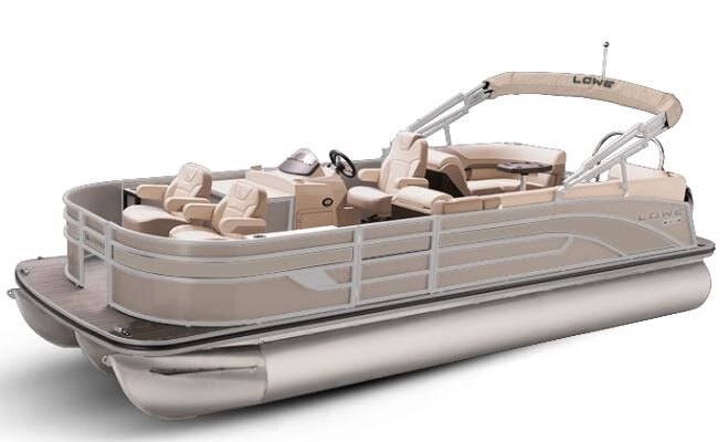 Lowe Boats SF 232 WALK THRU Caribou Metallic Exterior Tan Upholstery with Mono Chrome Accents