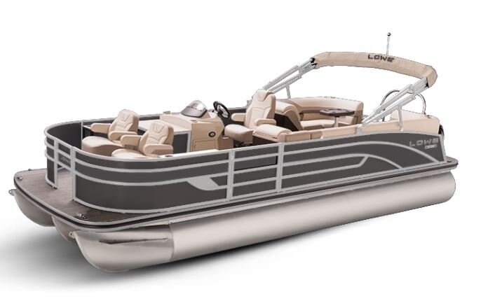 Lowe Boats SF 232 WALK THRU Charcoal Metallic Exterior - Tan Upholstery with Mono Chrome Accents