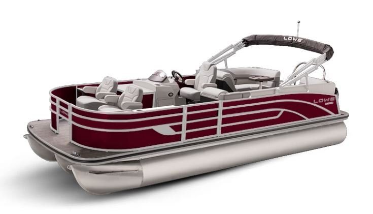 Lowe Boats SF 232 WALK THRU Wineberry Metallic Exterior Grey Upholstery with Mono Chrome Accents