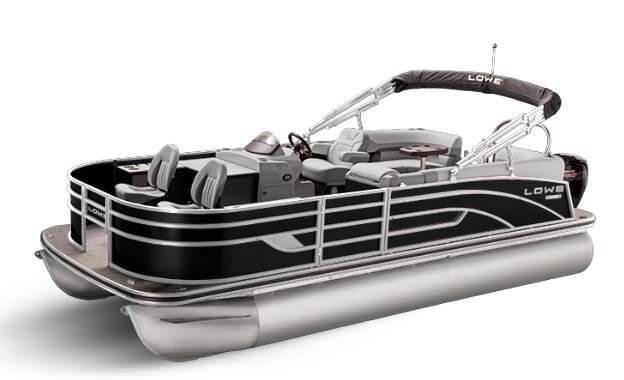 Lowe Boats SF 212 WALK THRU Black Metallic Exterior Grey Upholstery with Mono Chrome Accents