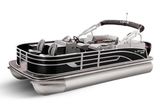 Lowe Boats SF 212 WALK THRU Black Metallic Exterior - Grey Upholstery with Red Accents