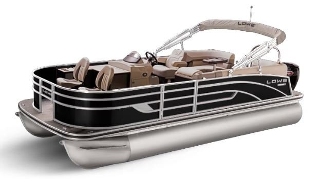 Lowe Boats SF 212 WALK THRU Black Metallic Exterior Tan Upholstery with Mono Chrome Accents