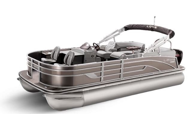 Lowe Boats SF 212 WALK THRU Caribou Metallic Exterior Grey Upholstery with Mono Chrome Accents