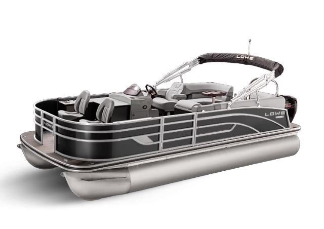 Lowe Boats SF 212 WALK THRU Charcoal Metallic Exterior Grey Upholstery with Mono Chrome Accents